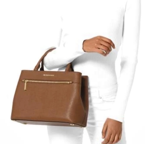 MICHAEL Michael kors MK Hailee leather Satchel bag - Picture 1 of 15